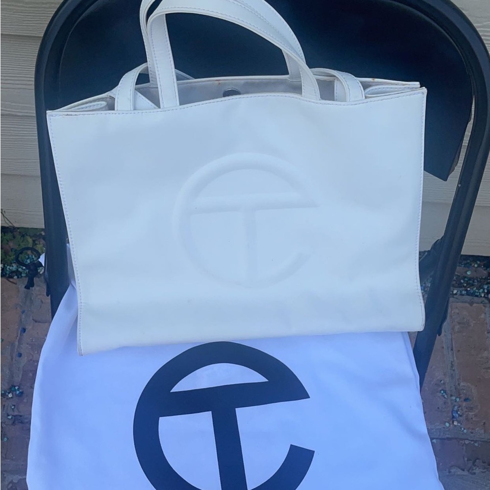 Telfar Coleman Medium White Bag